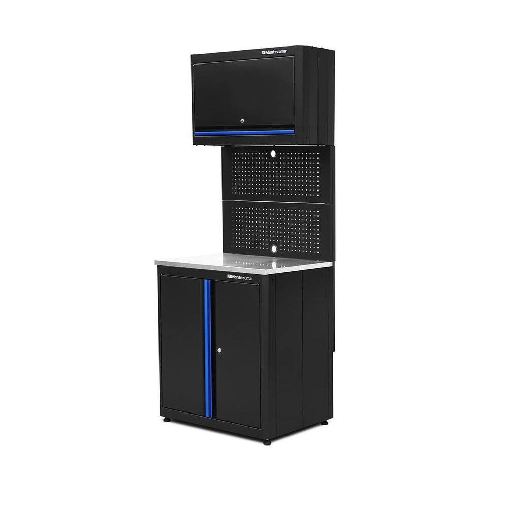 Montezuma Heavy Duty 30.5 in. W x 80 in. H x 24 in. D Steel Garage