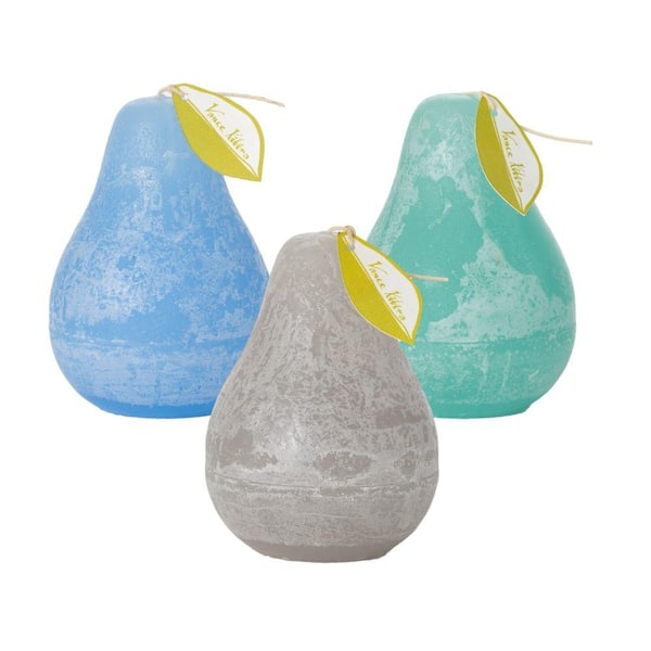 Vance Kitira 4.5" Crystal Waters Timber Pear Candles (Set of 3)