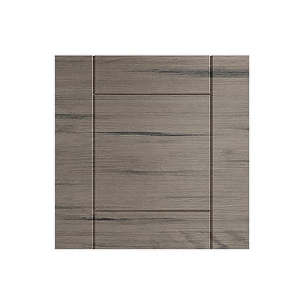 WeatherStrong Sanibel 13 in. W x 0.75 in. D x 13 in. H White Cabinet Door Sample Weatherwood Matte