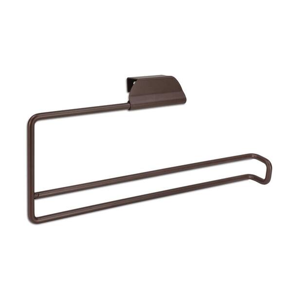 Home Basics 12.30 in. x 1.10 in. x 4.40 in. Over-the-Door Paper Towel Holder