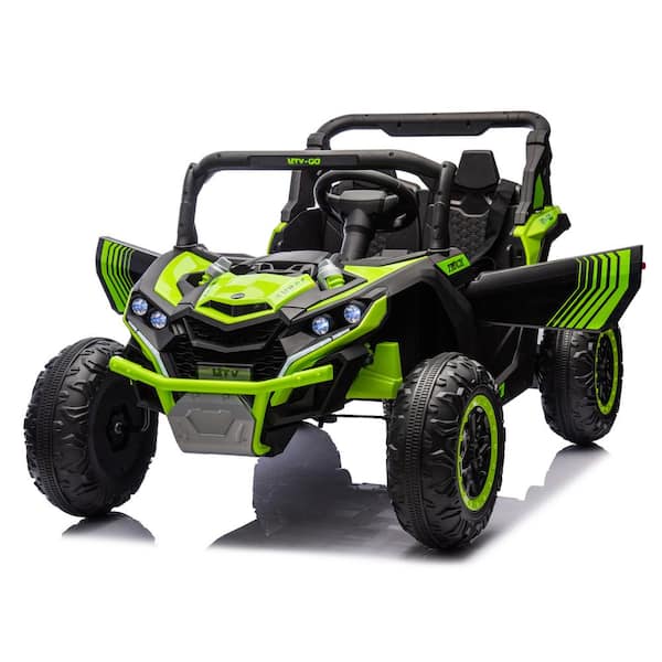 24V 2-Seater Kids Ride On UTV W/Parents Remote Control, Volume control, LED lights for Kids 3plus.