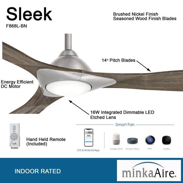 MINKA-AIRE Sleek 60 in. Integrated LED 