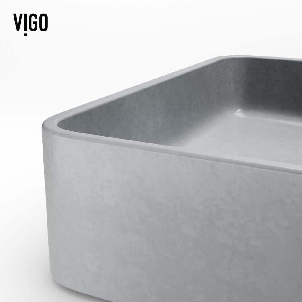 Concerto Ceramic 19"x14" Above-Counter Rectangular Vessel Sink