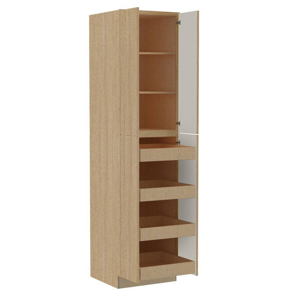 Hargrove 24 in. W x 24 in. D x 96 in. H Assembled Plywood Pantry Kitchen Ca