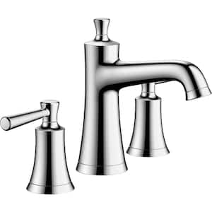 Joleena 8 in. Widespread Double Handle Bathroom Faucet in Chrome