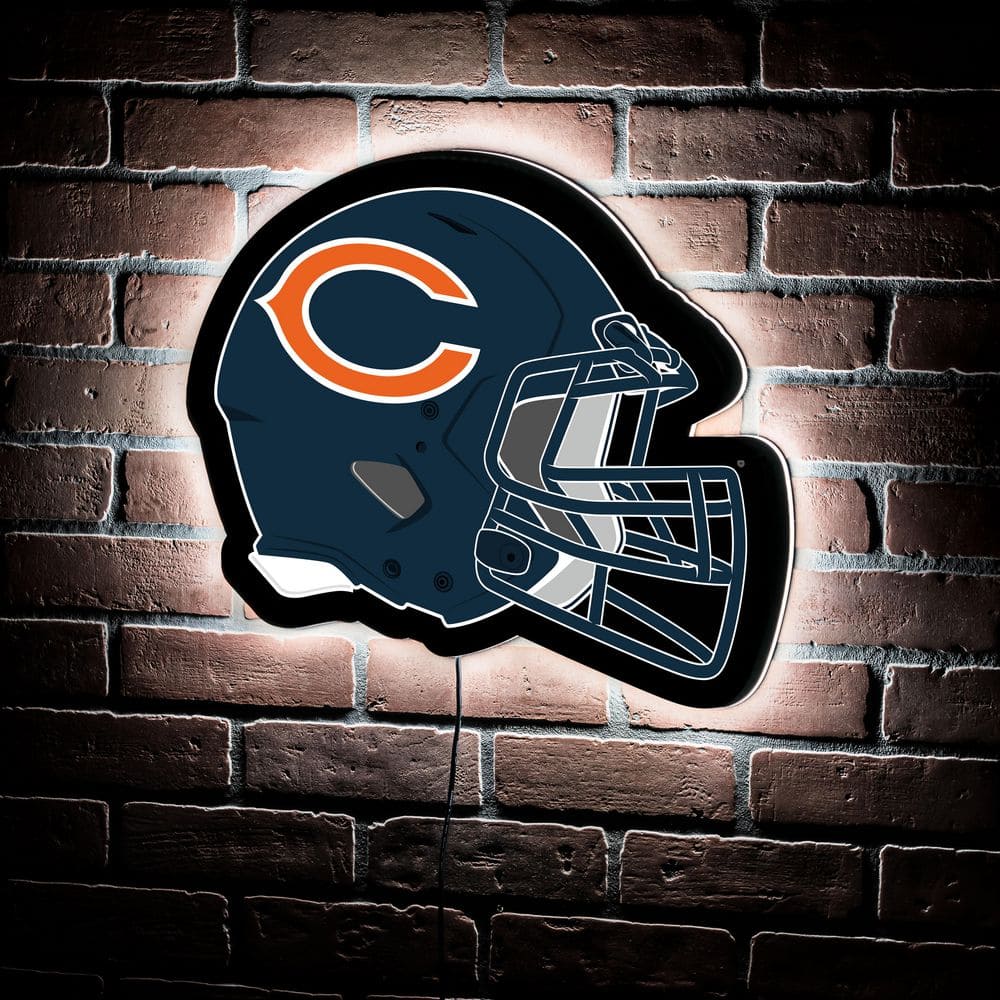 Evergreen Chicago Bears Helmet 19 in. x 15 in. Plug-in LED Lighted