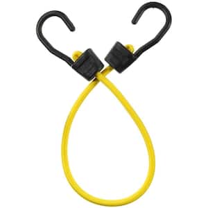 24 in. Yellow Ultra Bunge Cord with Hooks