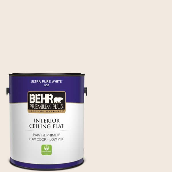 1 gal. #720C-1 White Truffle Ceiling Flat Interior Paint