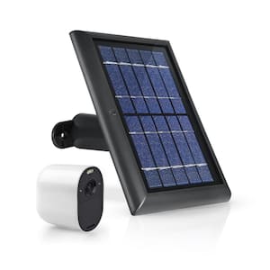 Solar Panel Compatible with Arlo Essential Spotlight and XL Spotlight Camera Only with 13.1 ft. Cable in Black (1-Pack)