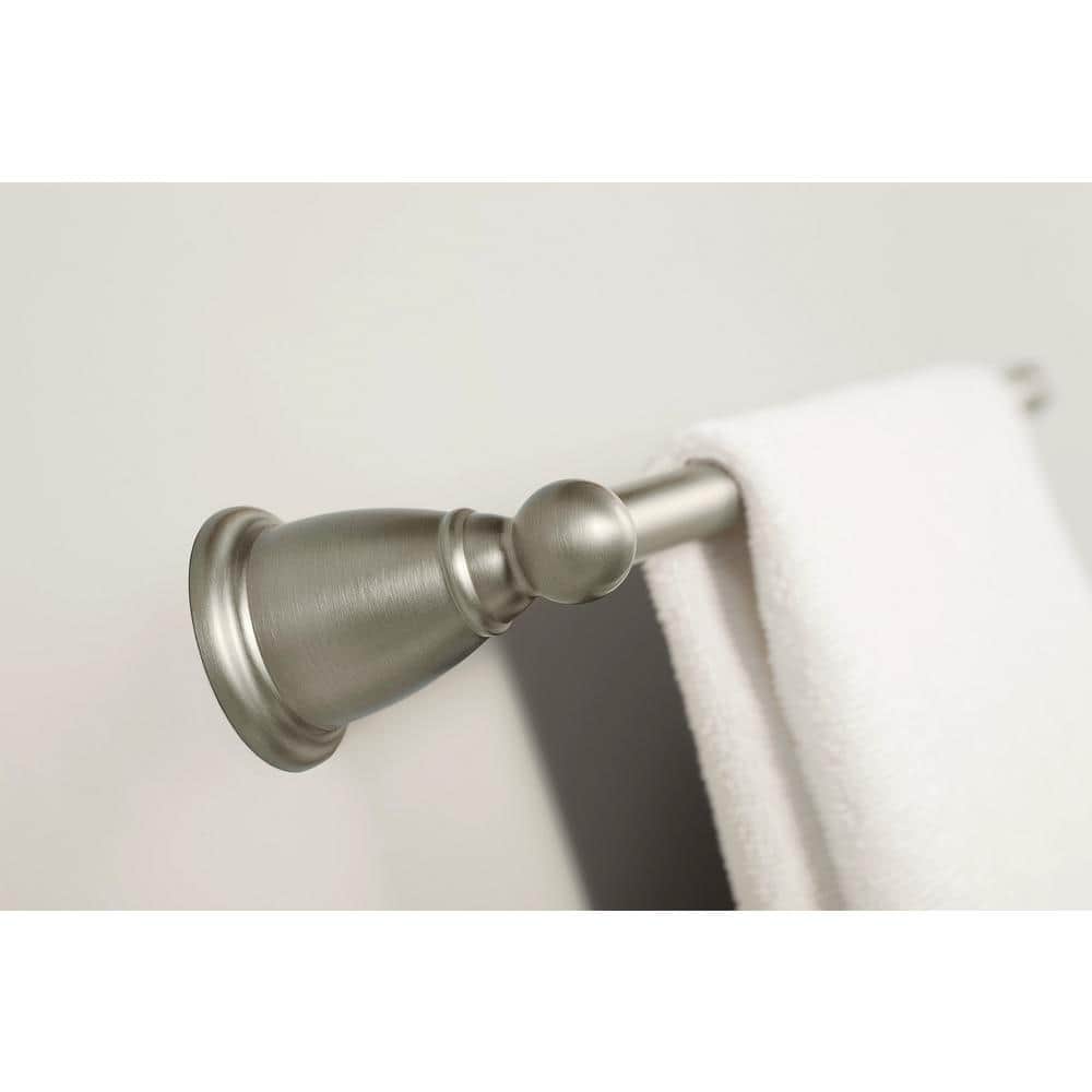Brushed Nickel 18" Wall Mounted Single Towel Bar