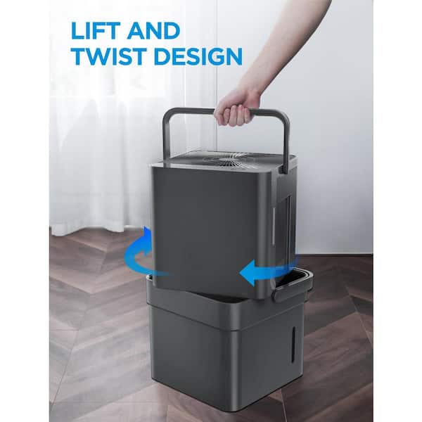 Midea 50 pt. Cube Dehumidifier with Pump up to 4,500 sq. ft