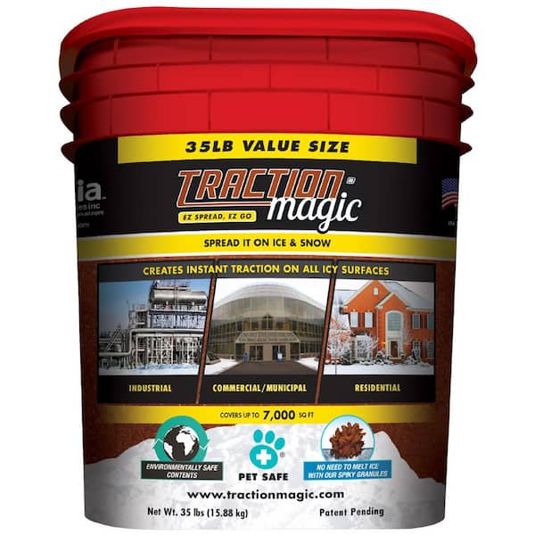 Unbranded 35.13 lbs. 100% Natural 2-Part Granule Ice Traction System