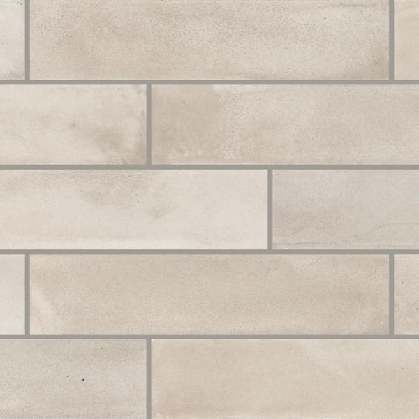 Indoterra Natural 2 in. x 9 in. Matte Porcelain Concrete Look Floor and Wall Tile (5.72 sq. ft./case)