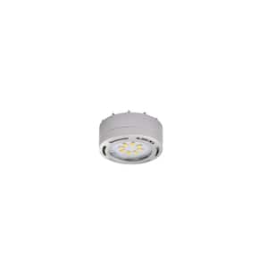 LED Nickel Under Cabinet Puck Light with Power Cord