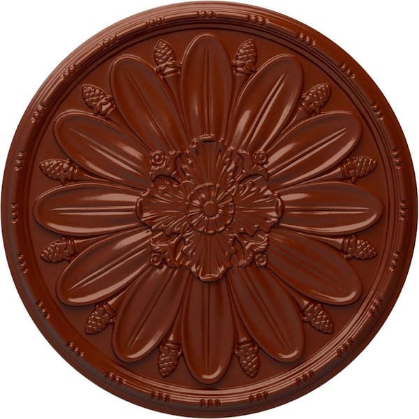 Ekena Millwork 29-7/8 in. x 1-3/8 in. Fairfax Urethane Ceiling, Firebrick