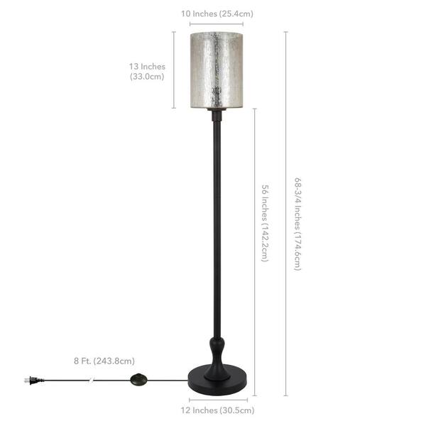 Meyer Cross Numit 68 75 In Blackened, Replacement Glass Shades For Uplighter Floor Lamps
