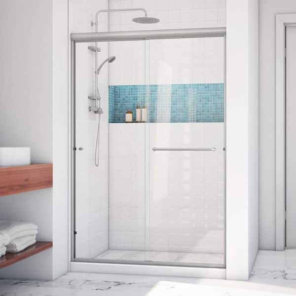 Luna 3/8 Premium Glass Frameless Bypass Sliding – Holcam Shower Door