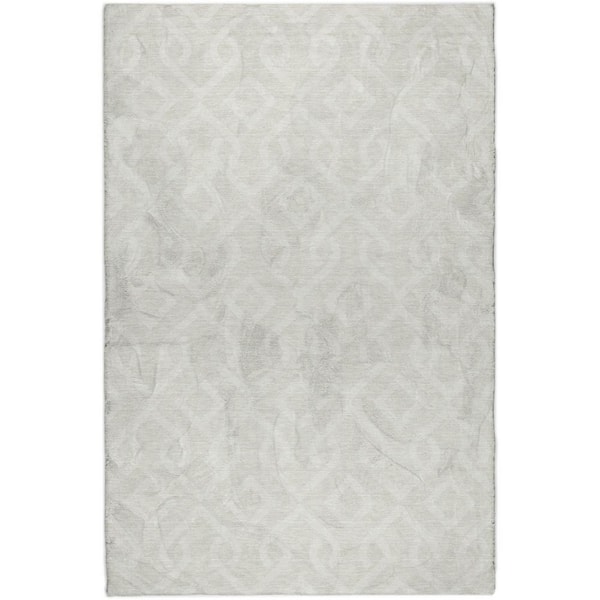 Dream Shag Premium Machine Washable Abstract ADS621 Ivory 3 ft. x 5 ft. Area Rug