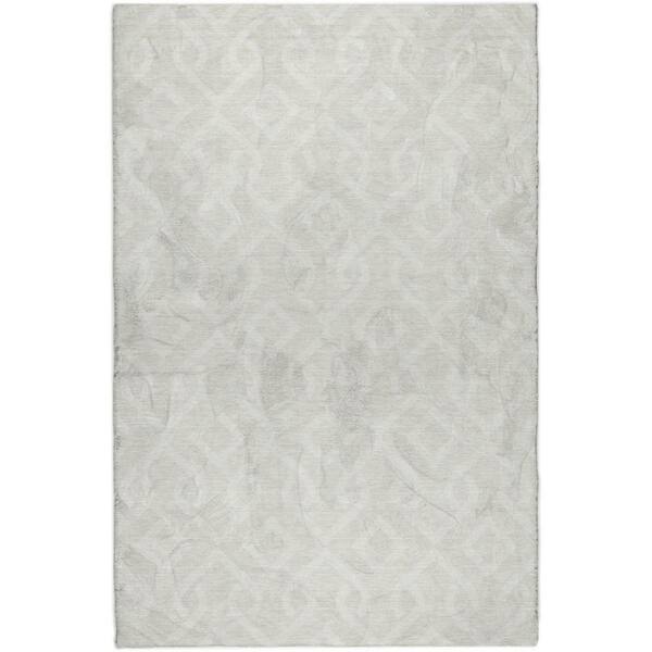 Dream Shag Premium Machine Washable Abstract ADS621 Ivory 9 ft. x 12 ft. Area Rug