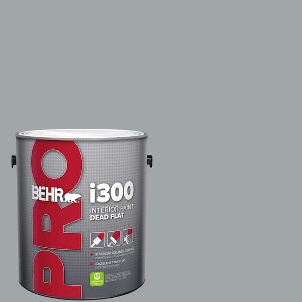 BEHR PRO 1 gal. #ECC-33-1 Iron Wood Dead Flat Interior Paint