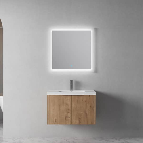 FUNKOL 30 in. W Simplicity Modern Float Mounting Bathroom Vanity