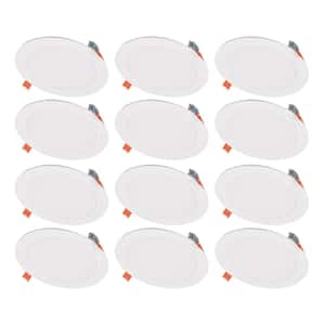 6 in. Selectable CCT (3000-5000K) Canless Integrated LED New Construction or Remodel Recessed Kit (12-Pack)