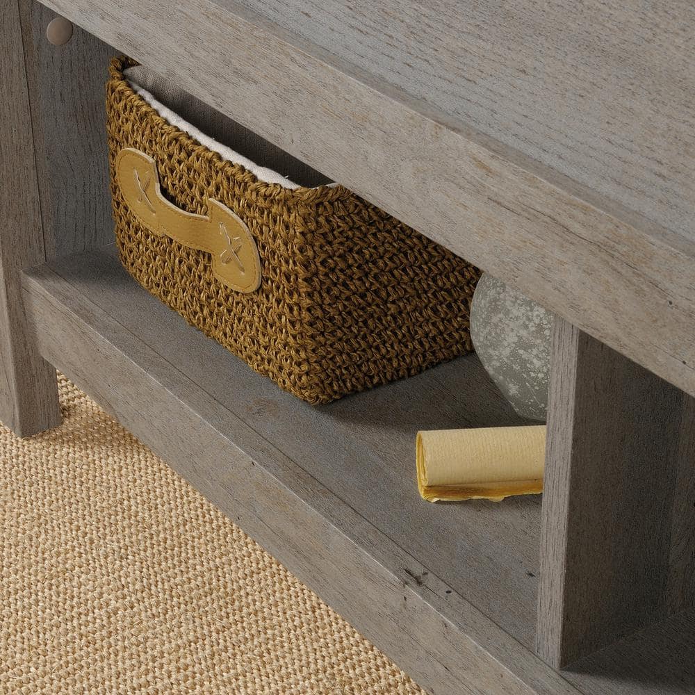 Mystic Oak Rectangular Lift-Top Coffee Table with Storage