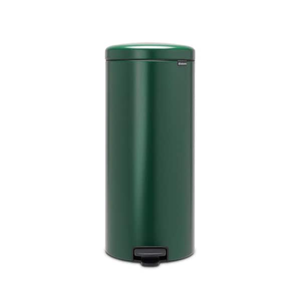 licentie fout Kolonel Brabantia NewIcon 8 Gallon (30L) Pine Green Steel Step On Trash Can 304088  - The Home Depot