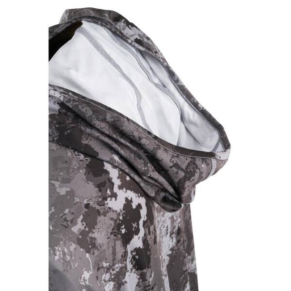 Men's Medium Veil Camo Performance Long Sleeved Hooded Shirt