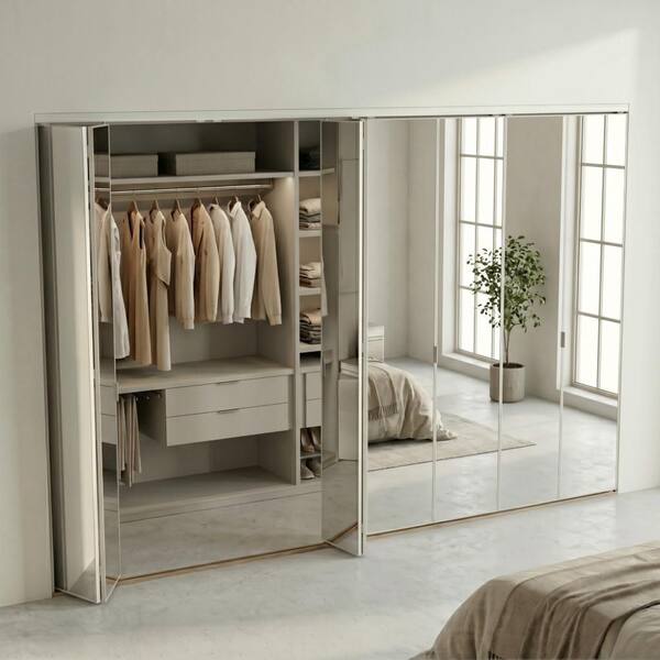 Impact Plus 102 in. x 84 in. Polished Edge Mirror Solid Core MDF