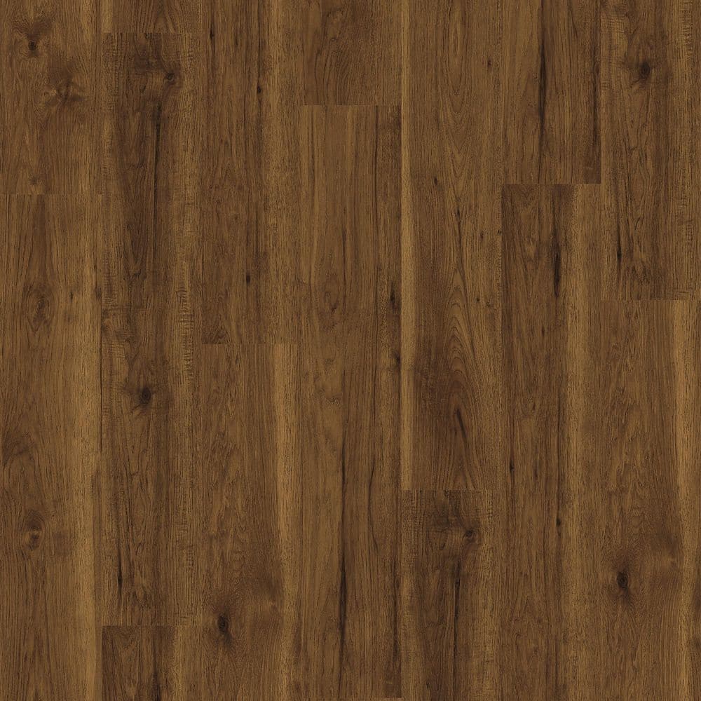 TrafficMaster Fawn Pore Hickory 7mm T x 8 in. W Laminate Wood