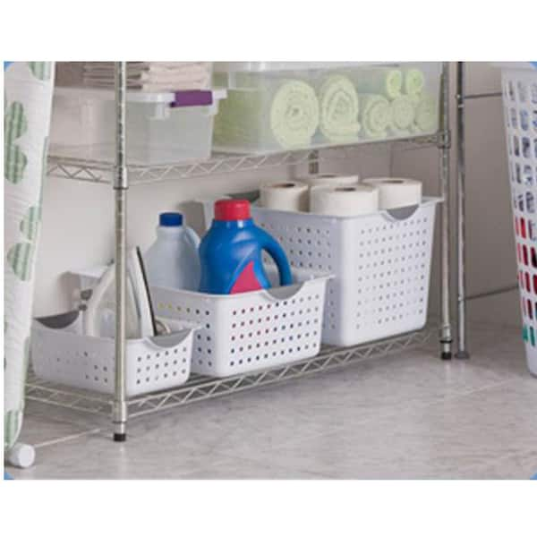 Sterilite Medium & Small Ultra Plastic Storage Bin Organizer