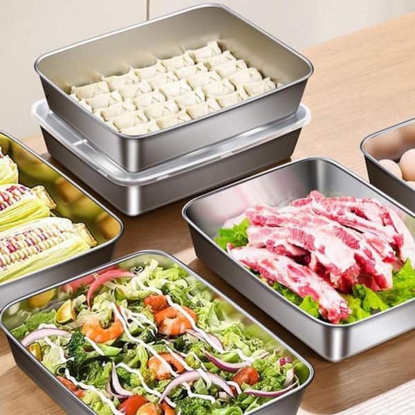 Wudkey 6-Pack Meal Prep Food Containers with Airtight Lids