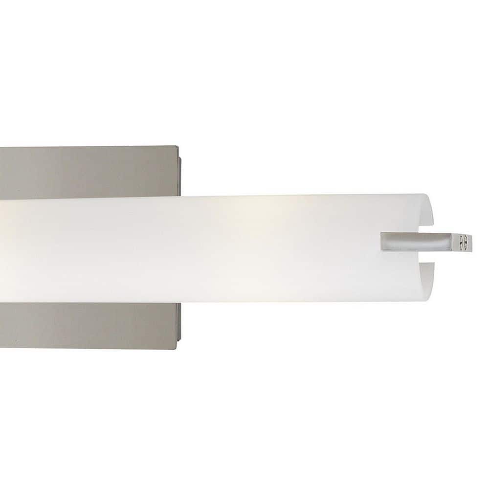 Chrome 3-Light Dimmable Etched Opal Glass Bath Bar