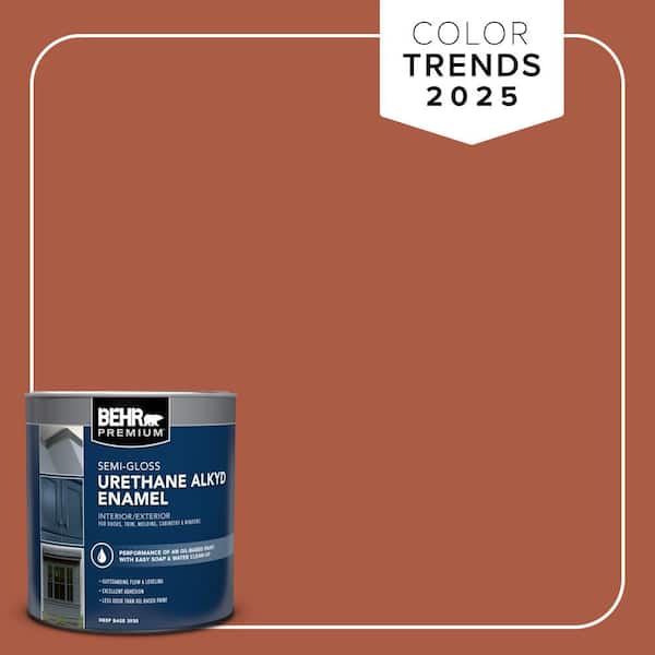 BEHR PREMIUM 1 qt. #M190-7 Colorful Leaves Semi-Gloss Enamel Urethane Alkyd Interior/Exterior Paint