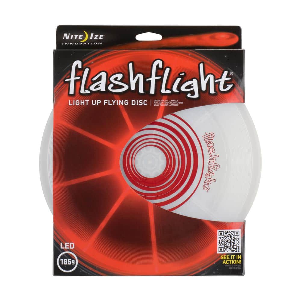 Nite Ize Flashflight LED Light-Up Flying Disc Blue Ultimate Glowing Frisbee 185g 