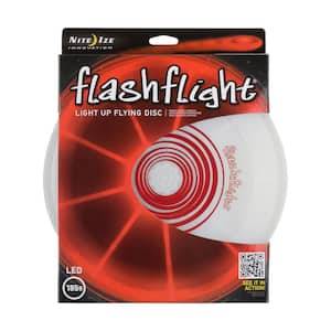 Flashflight LED Light-Up Flying Disc in Red