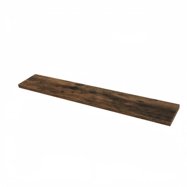 72 in.W x 9.3 in.D Floating Shelves,Deep Floating Shelf for Wall,Rustic Wood Shelves,for Bathroom,1 Pack,Rustic Brown