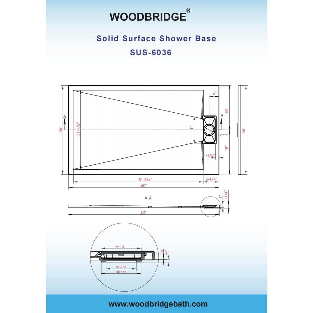 60'' White Smooth Surface Alcove Shower Kit with Brushed Nickel Trim