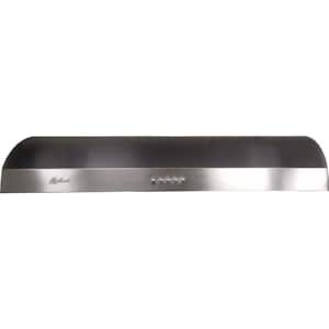 Classic 30 in. 570 CFM Undermount Range Hood with LED Light in Stainless Steel