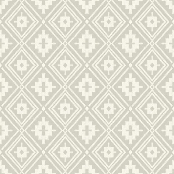 Chesapeake 20.50 in. W x 396 in. L Silver Camp Blanket Wallpaper