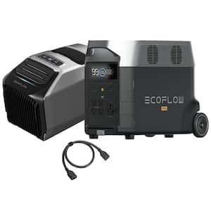 5100 BTU Portable Air Conditioner WAVE 2 Cools 100 sq.ft. with Heater and DELTA Pro Battery and XT150 Cable