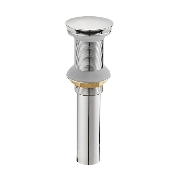 BWE Bathroom Sink Pop-Up Drain without Overflow in Polished Chrome
