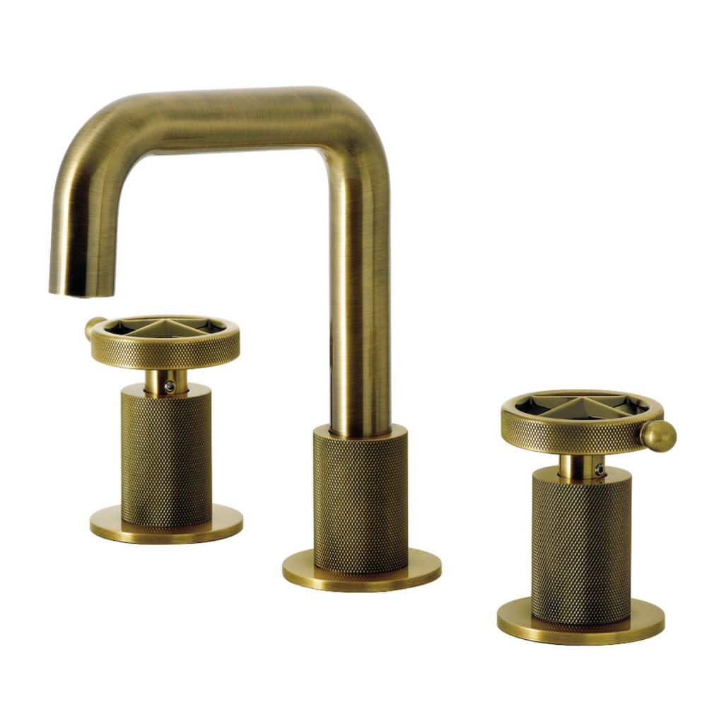 Levante Deck Mount 2-Handle 8 in. Widespread Bathroom Sink Faucet in Antique Brass price history on PriceWatchPro