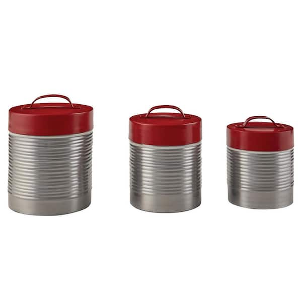 Youngs 21308 9 in. Ceramic Modern Country Canister, 4 Piece per Set