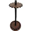 Rush Creek Creations Walnut Round 16-Rod Rack with Steel Post 38-3028 - The  Home Depot