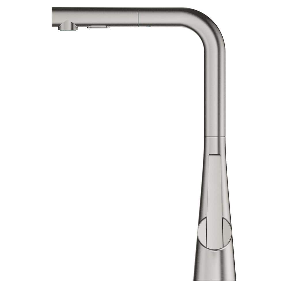 Stainless Steel Modern Pull-Out Spray Kitchen Faucet