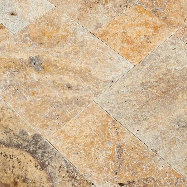 MSI Tuscany Scabas 10 Piece Tumbled Travertine Paver Tile Kit (160 Sq. ft. / Pallet)