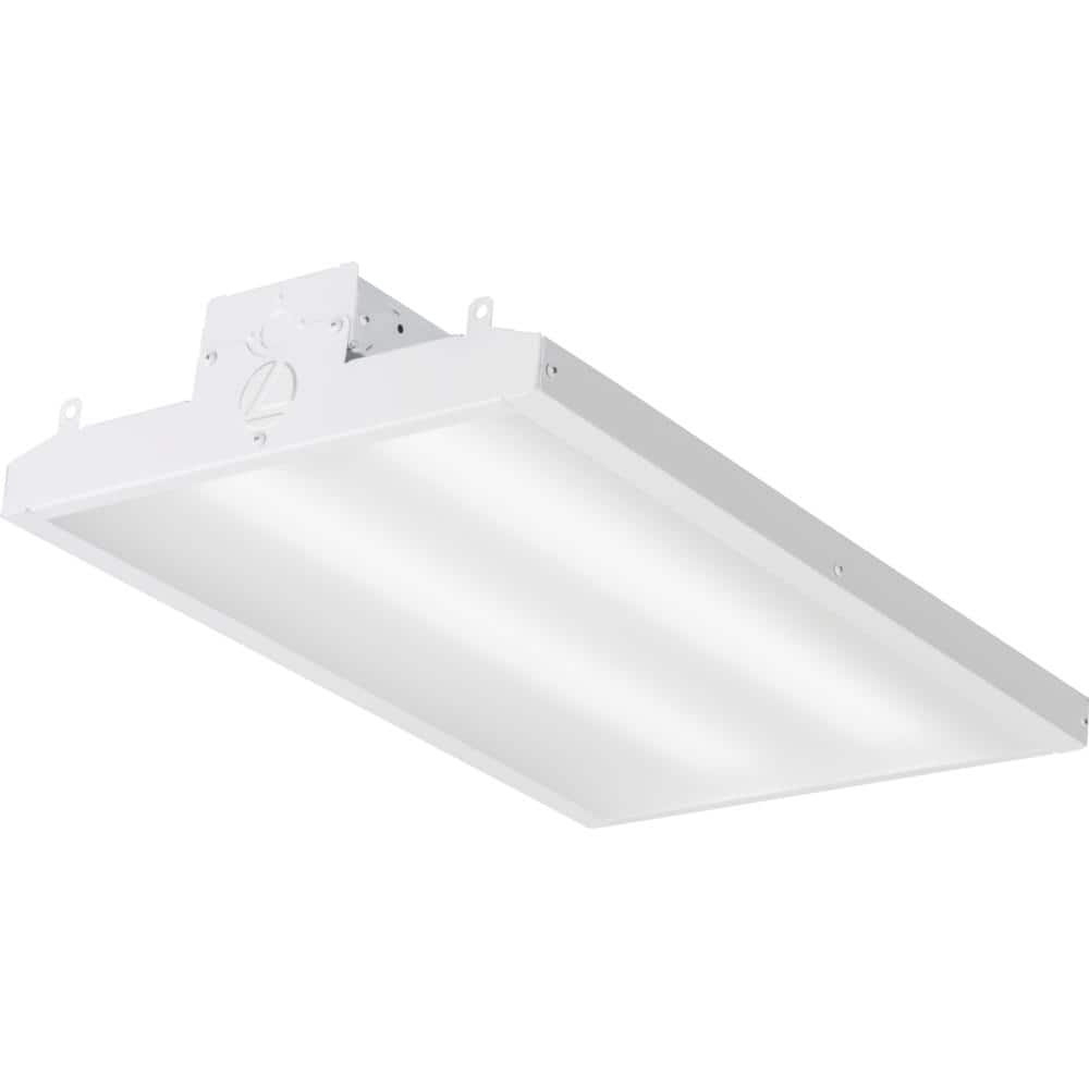 White Aluminum LED High Bay Fixture with Hanging Chain Mount