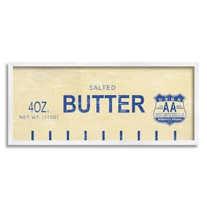 Vintage Salted Butter Design by Daphne Polselli Framed Food Art Print 24 in. x 10 in.